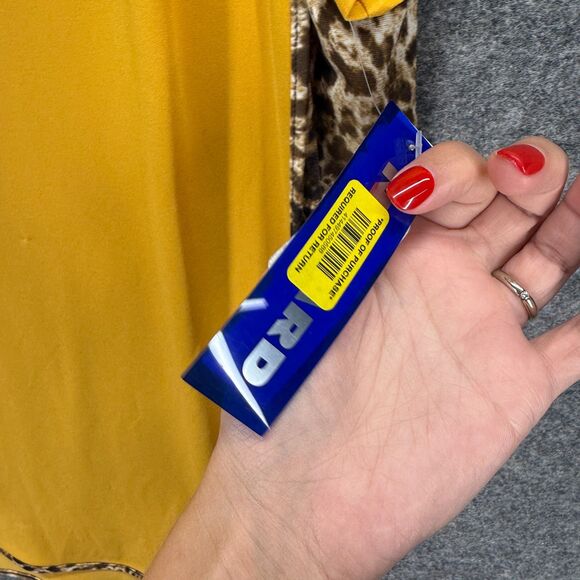 New Nygard T-Shirt Women M Medium Orange Animal Print Short Sleeve Pullover - Picture 5 of 9